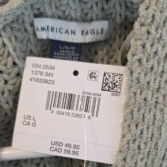 American Eagle Outfitters Sage Green Cardigan Sweater Large - Picture 8 of 12